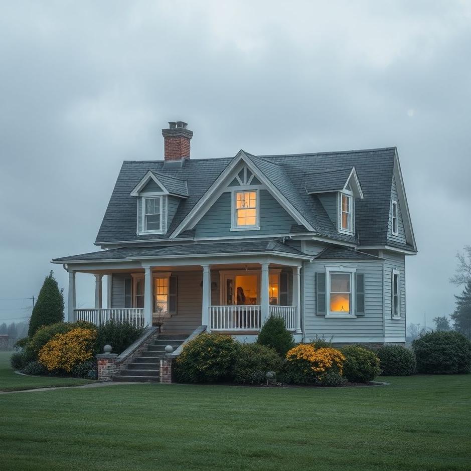 Dream : A gray house in a dream