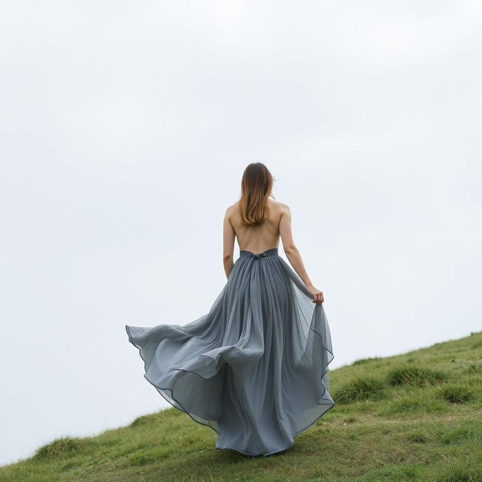 Dream : A gray long skirt in a dream