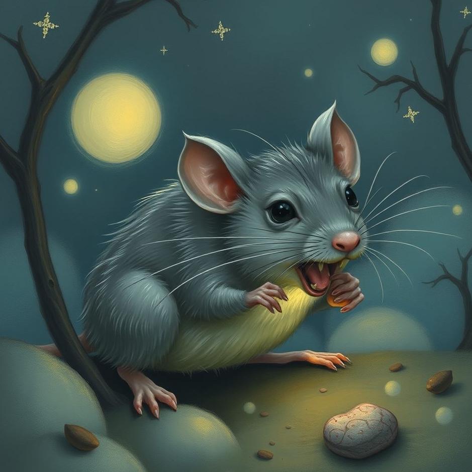 Dream : A gray mouse bite in a dream