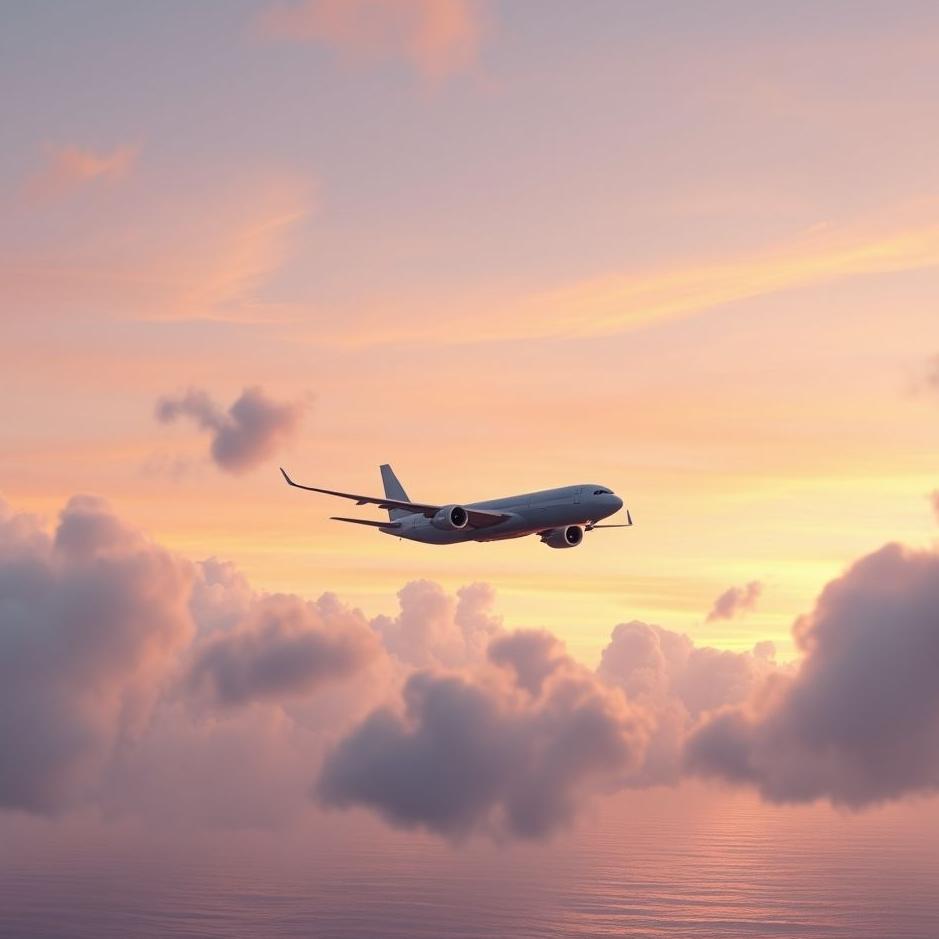 Dream : A gray plane in a dream