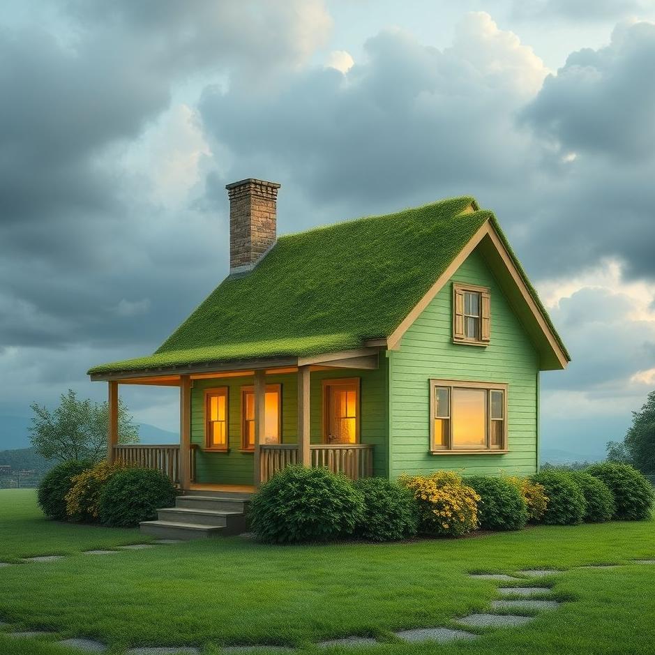 Dream : A green house in a dream