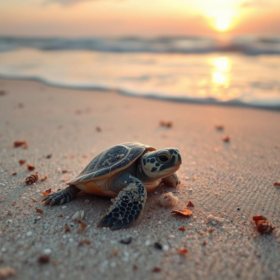 Dream : A growing turtle 