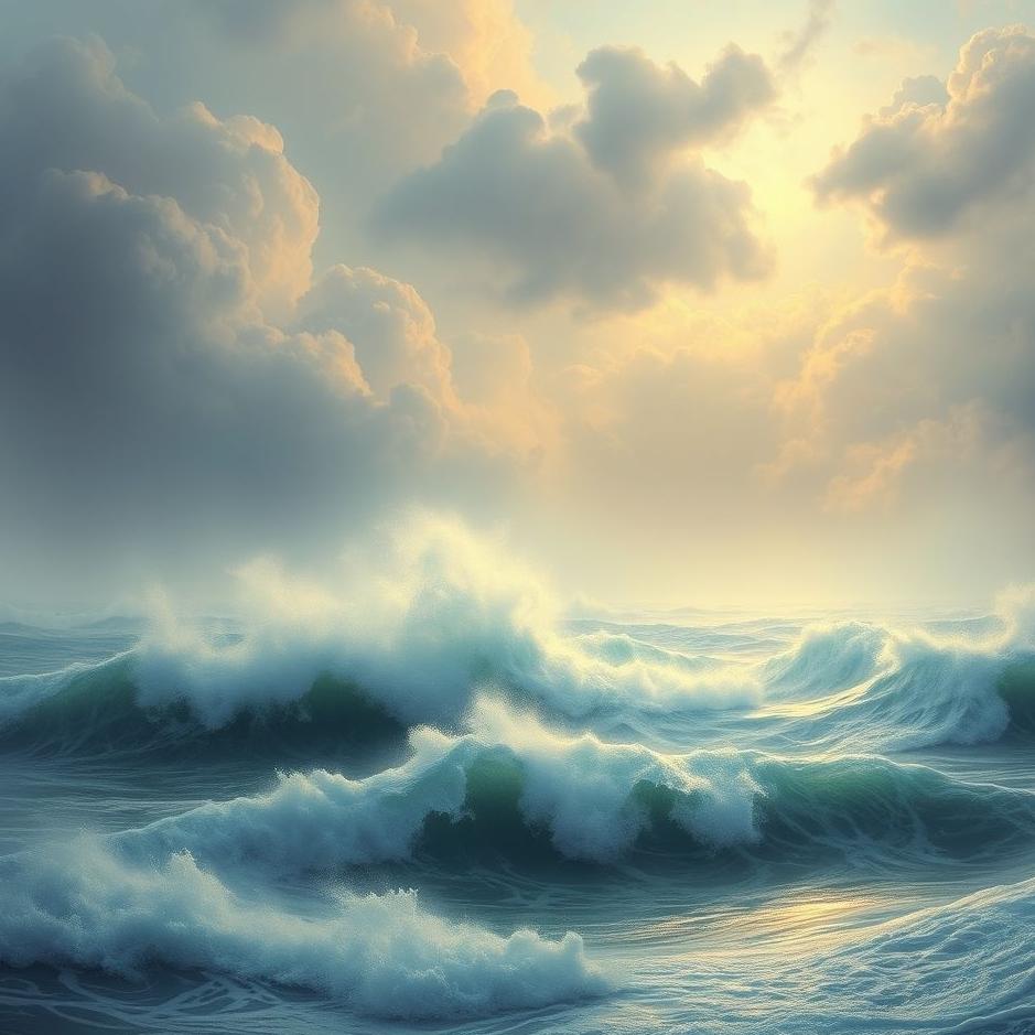 Dream : A gushing sea in a dream