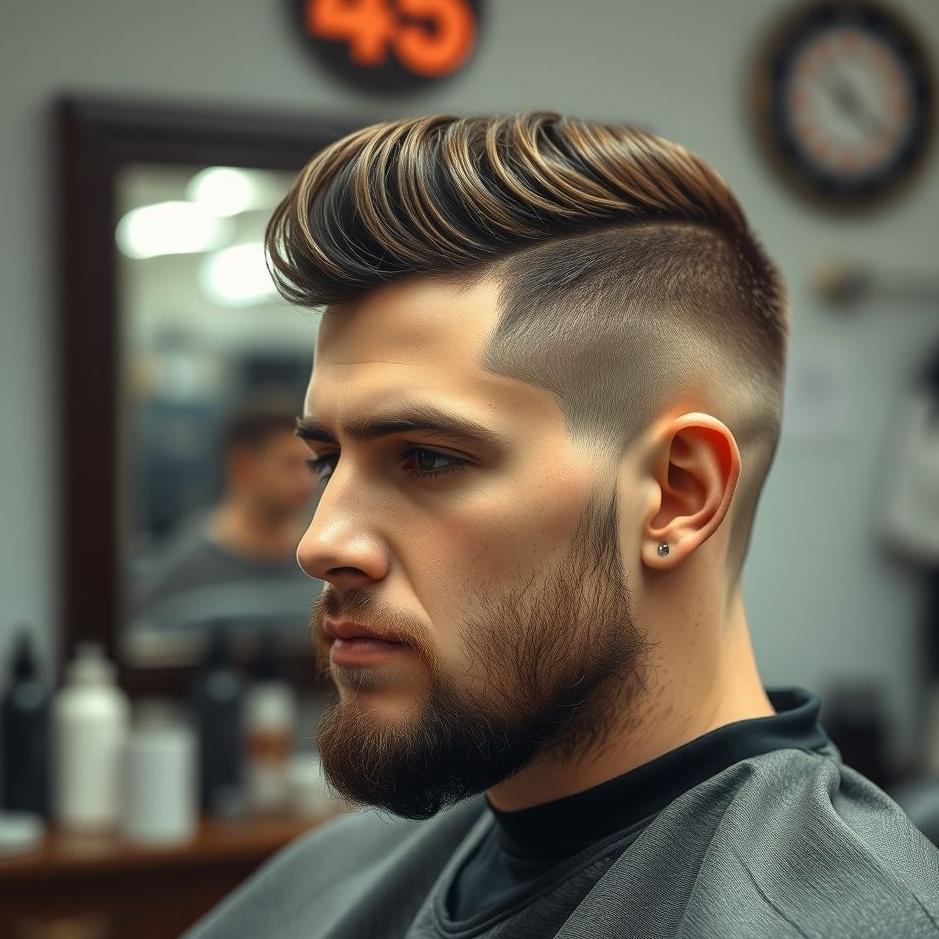 Dream : A haircut at a men's barber in a dream