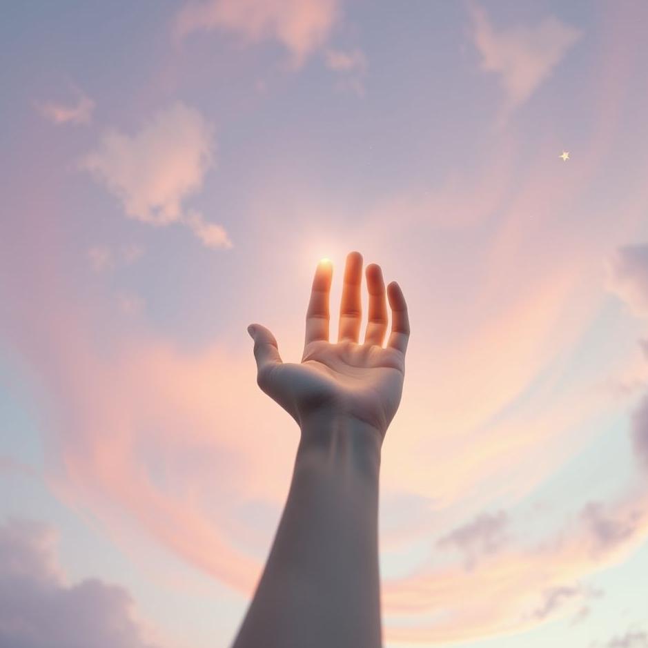 Dream : A hand in the sky in a dream