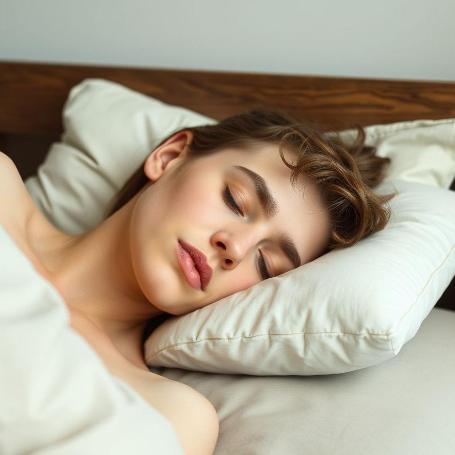 Dream : A head on a pillow 