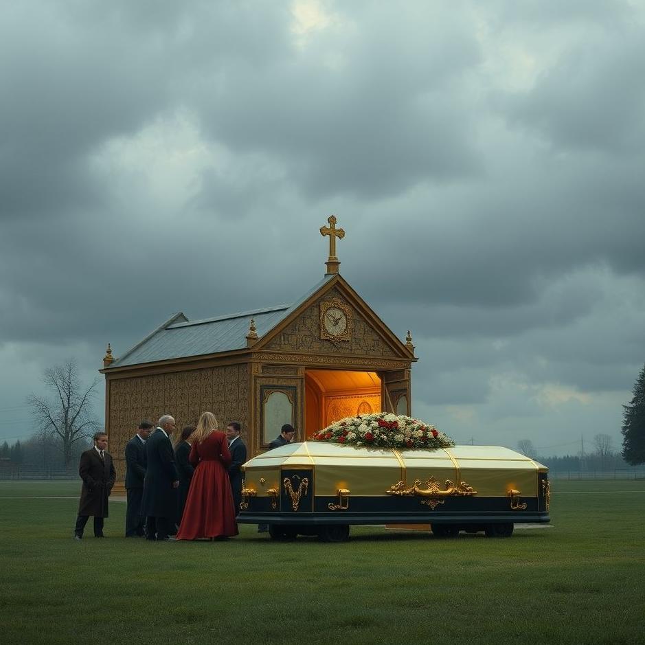 Dream : A hearse and a funeral 