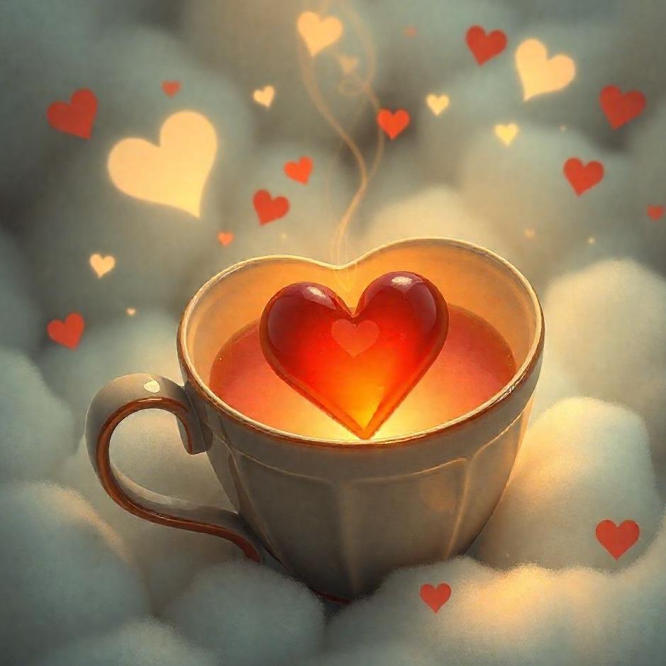 Dream : A heart in a cup in a dream