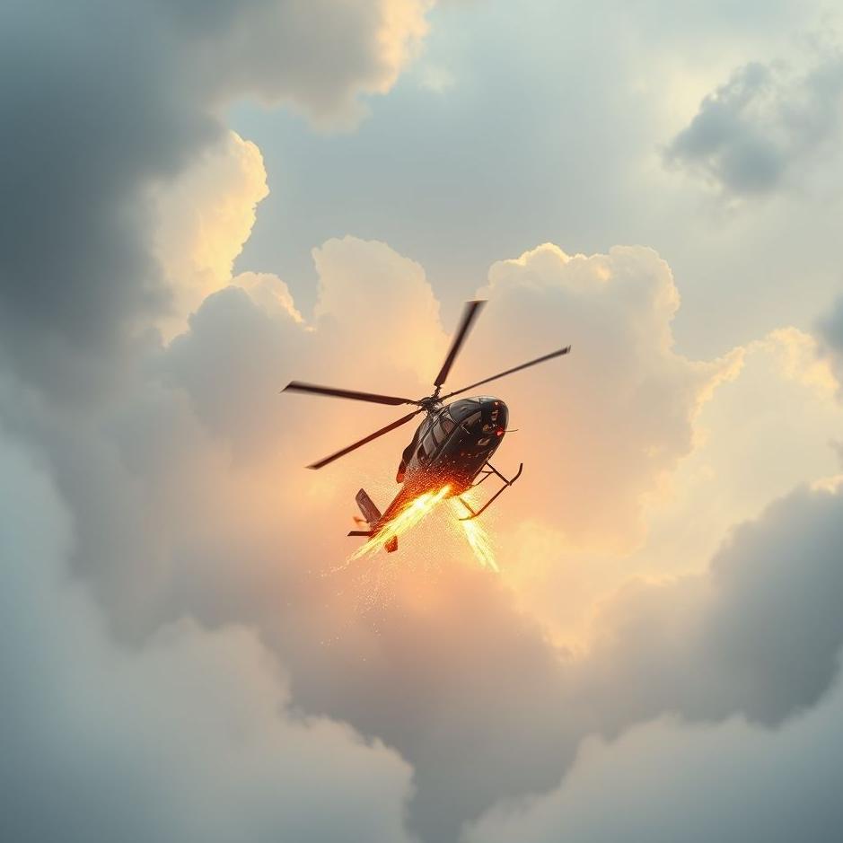Dream : A helicopter crashing in a dream