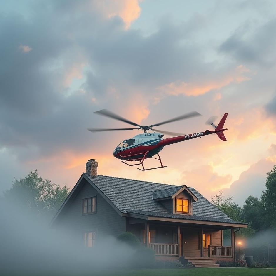 Dream : A helicopter over the house in a dream