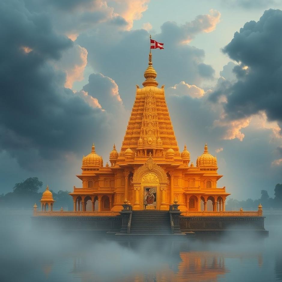Dream : A Hindu temple in a dream