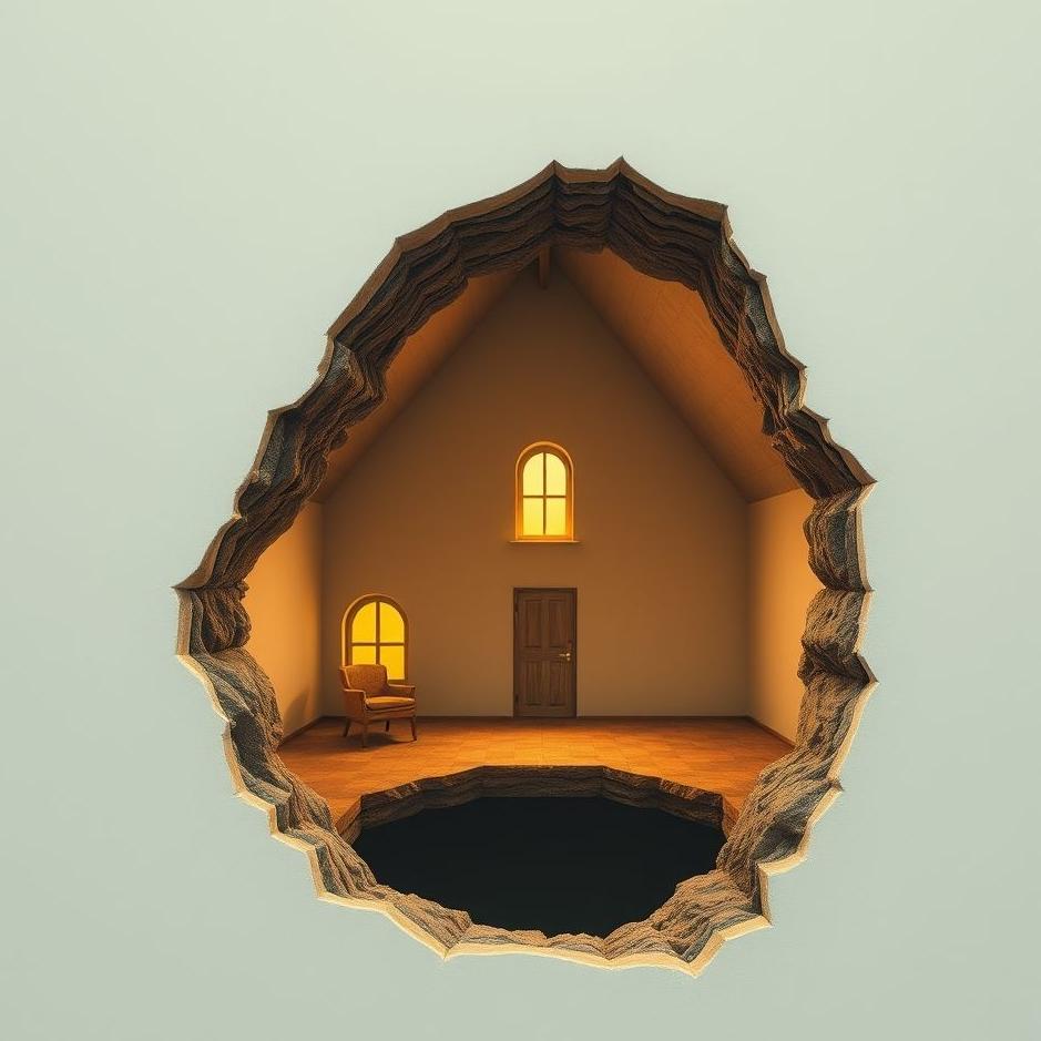 Dream : A hole in the middle of the house in a dream