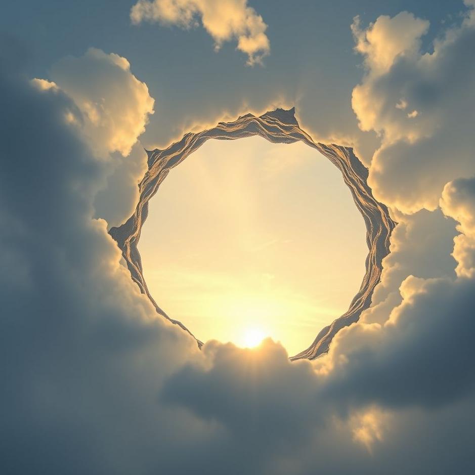 Dream : A hole opening in the sky in a dream