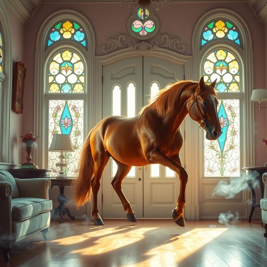 Dream : A horse entering a house in a dream