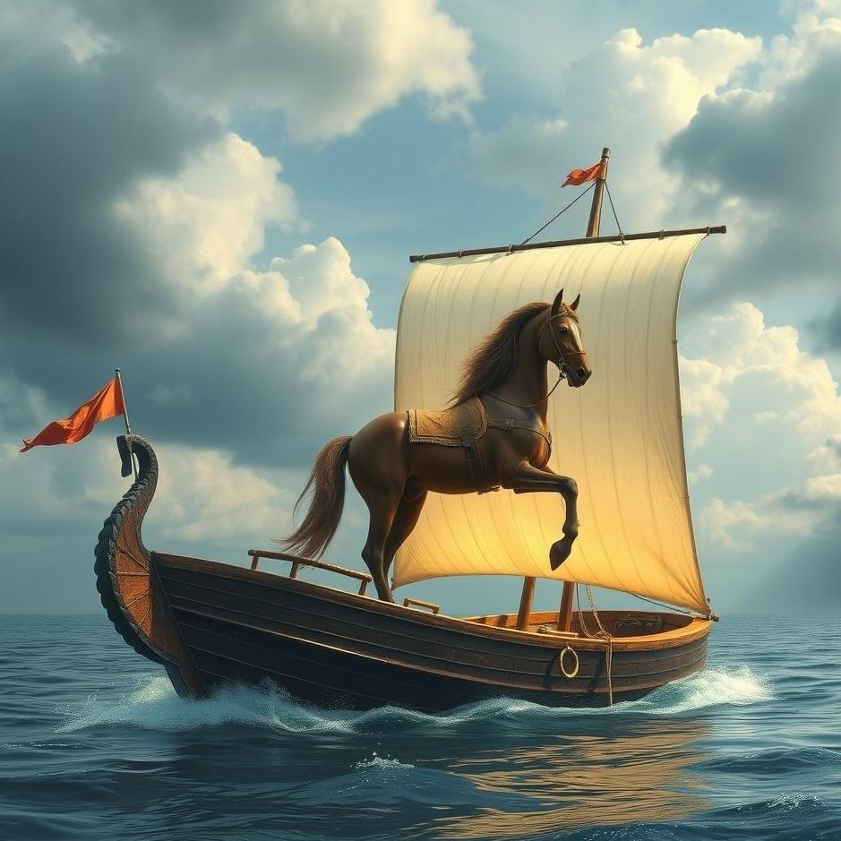 Dream : A horse on a ship in a dream