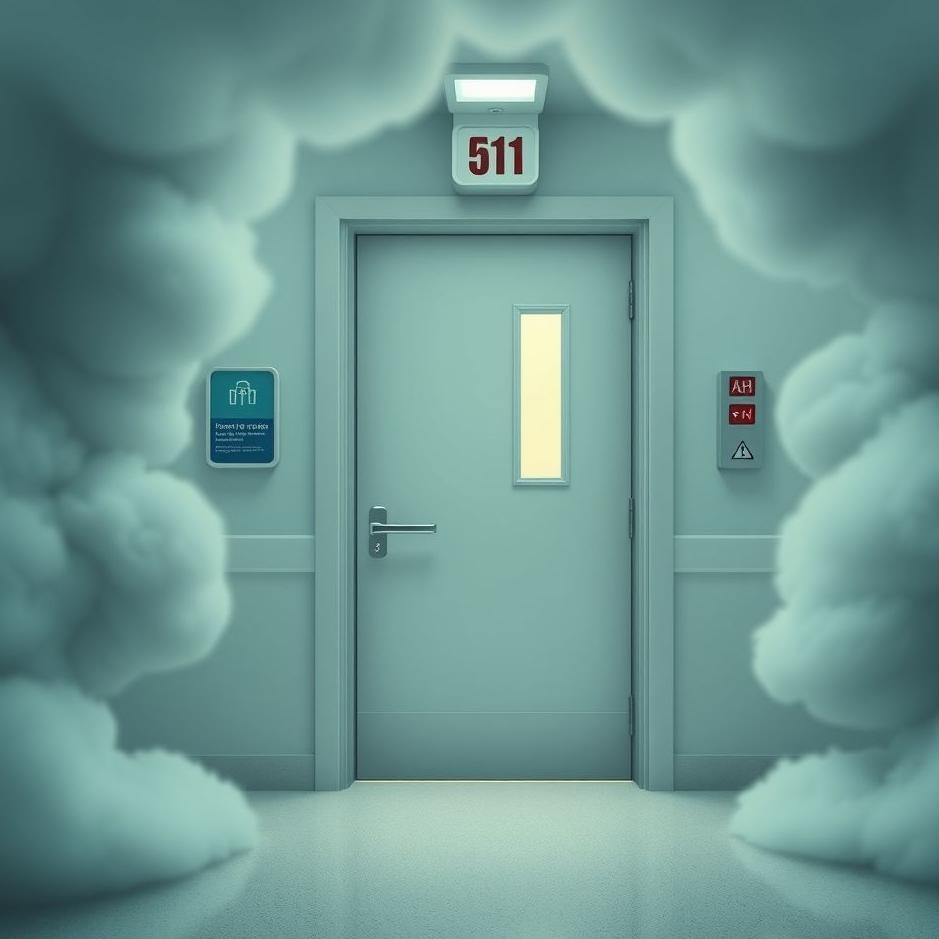 Dream : A hospital door in a dream