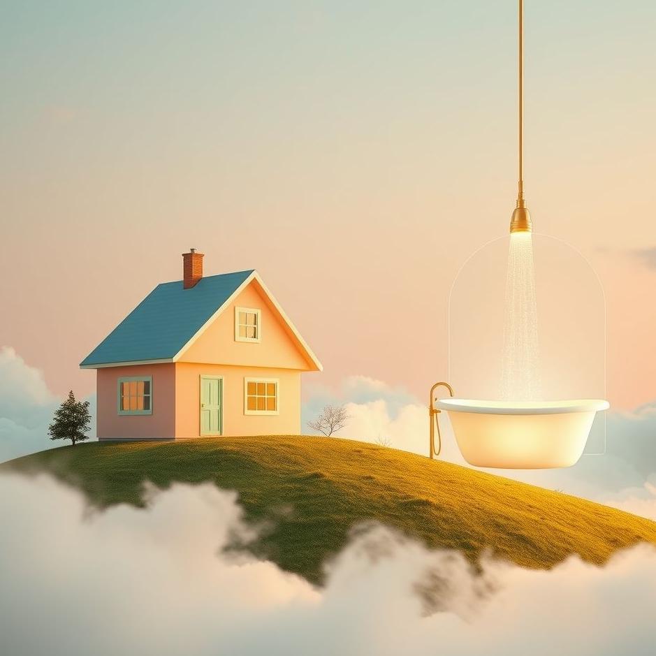 Dream : A house and a bathroom in a dream