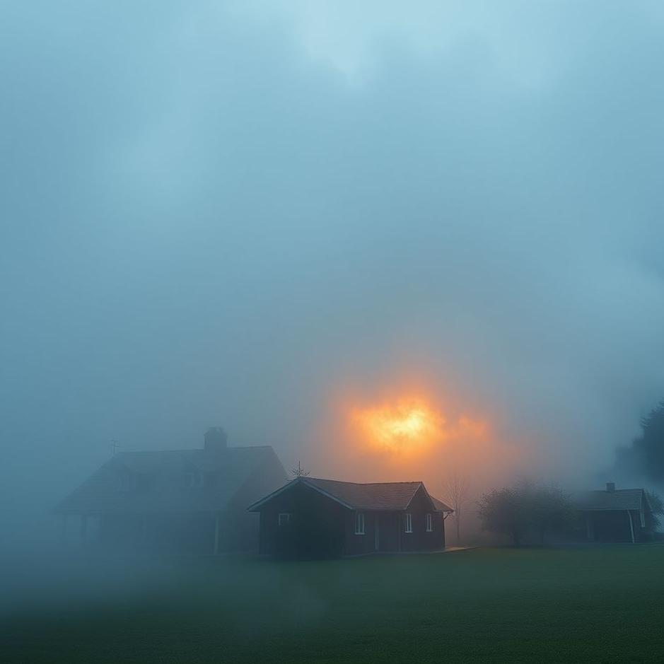 Dream : A house covered in smoke in a dream