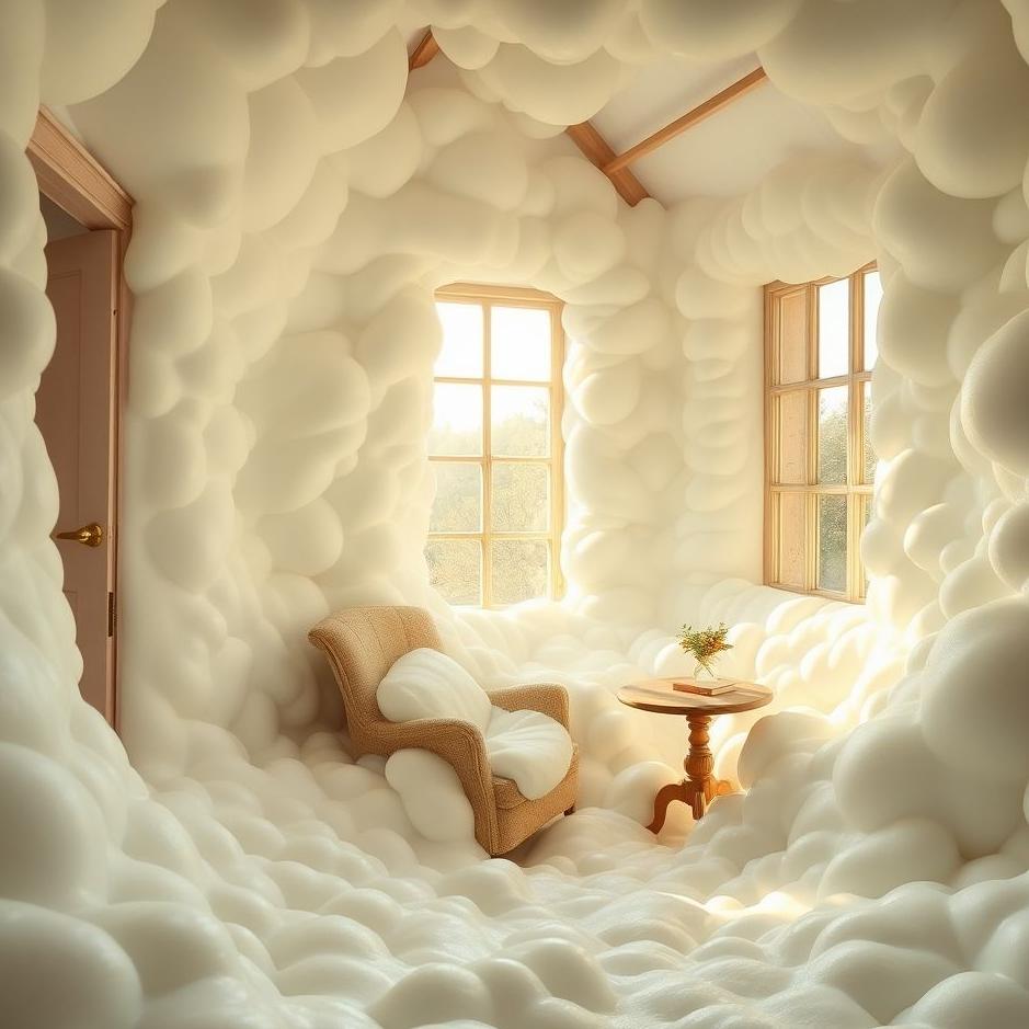 Dream : A house flooded with foam in a dream