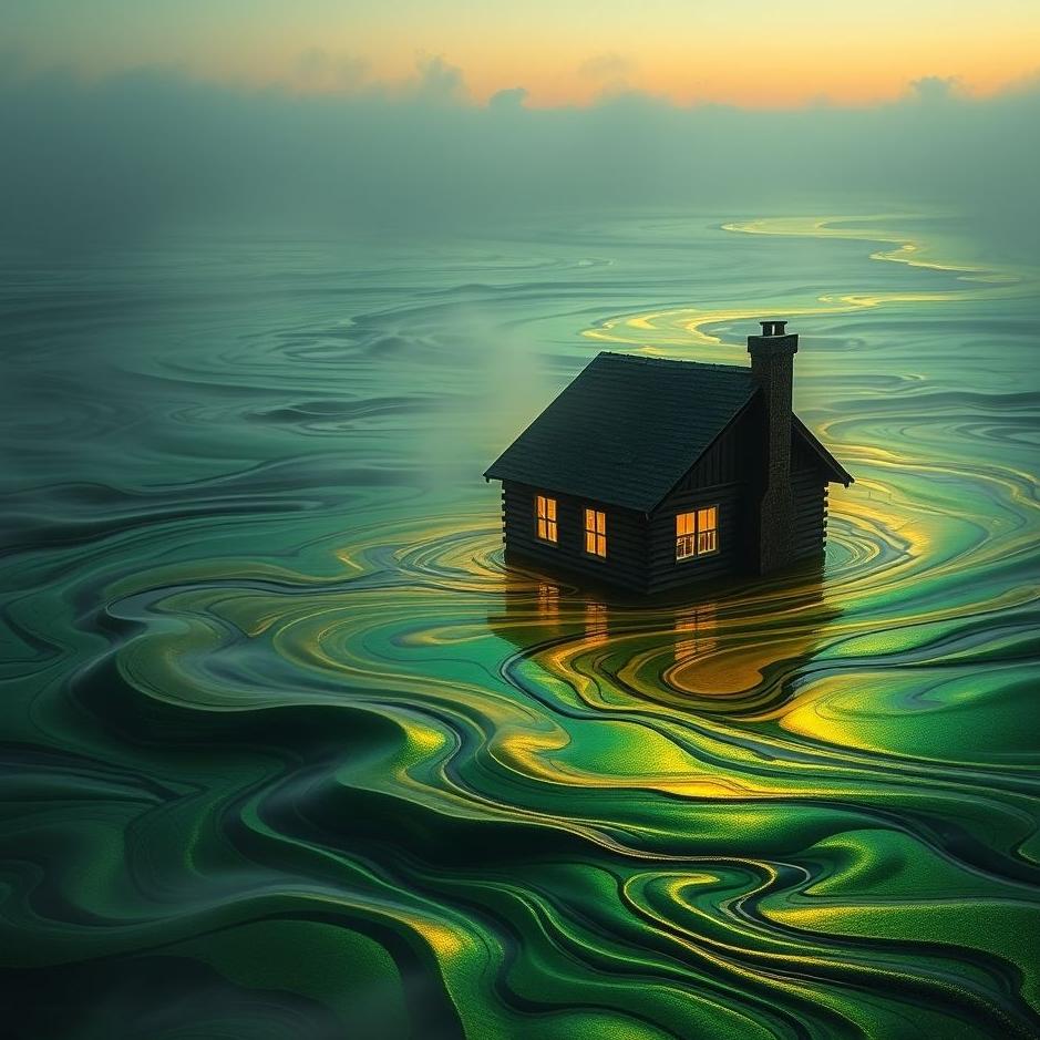 Dream : A house flooded with oil in a dream