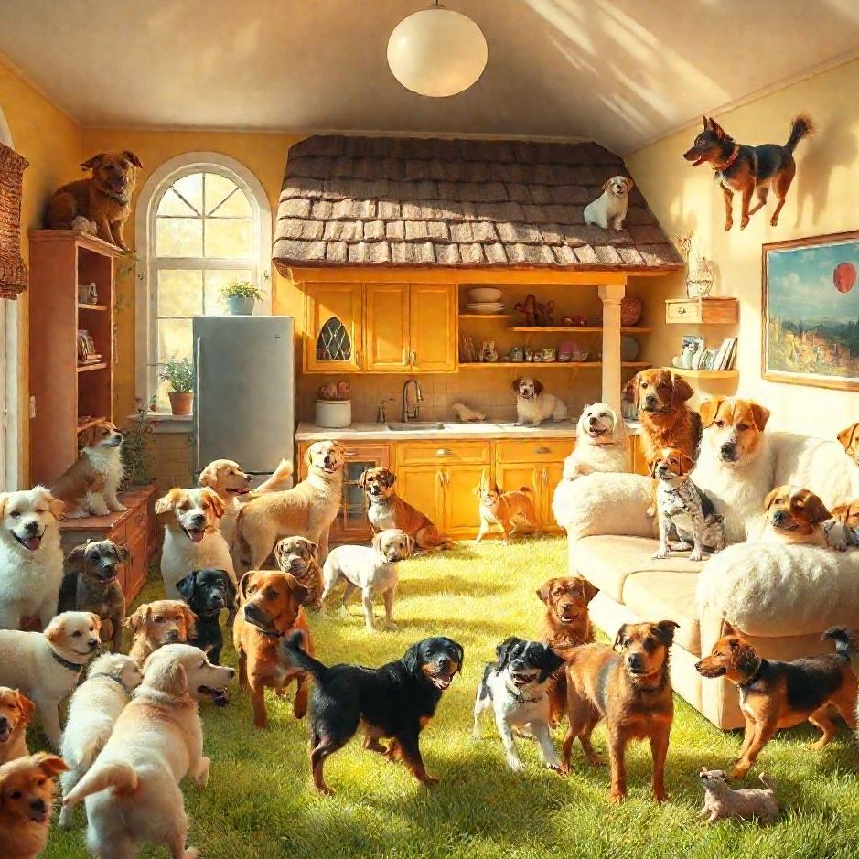 Dream Dictionary : A house full of dogs in a dream