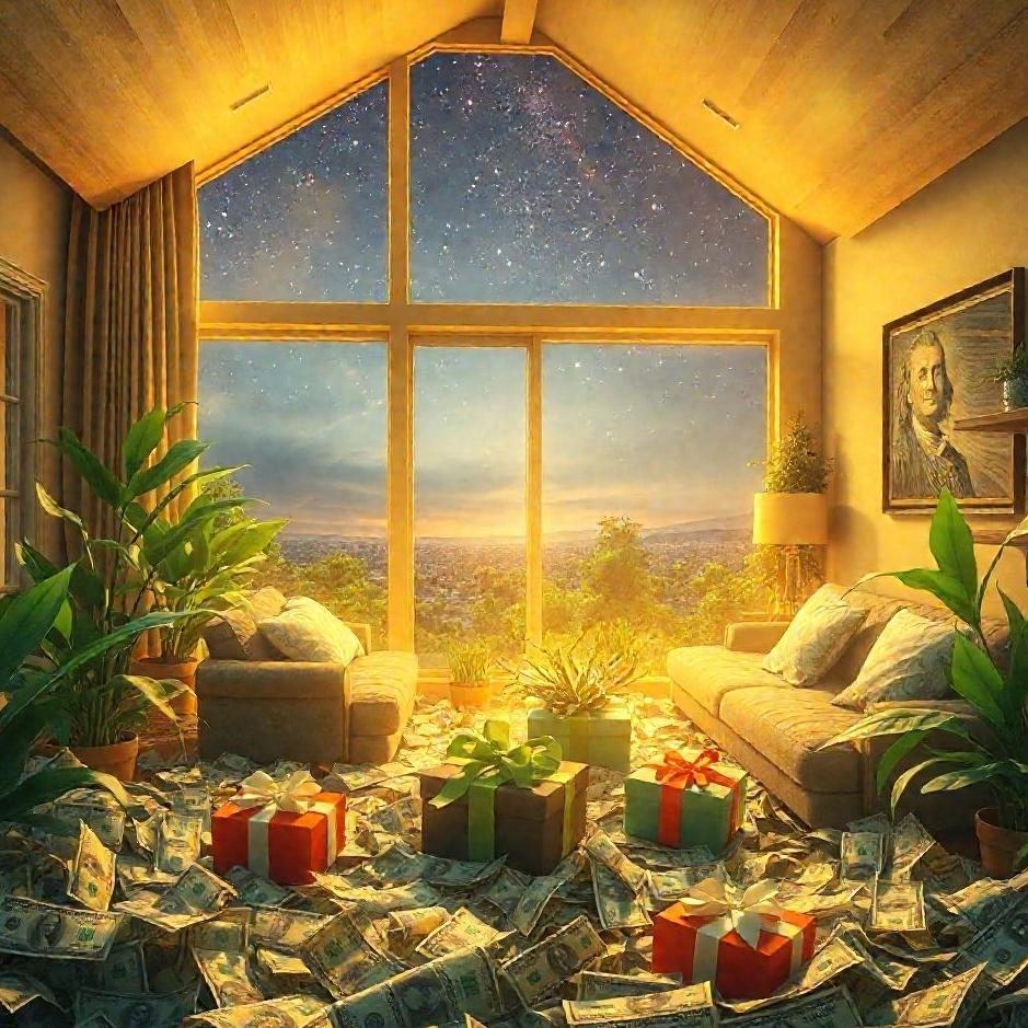 Dream : A house full of dollars in a dream