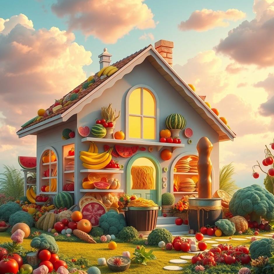 Dream : A house full of food in a dream
