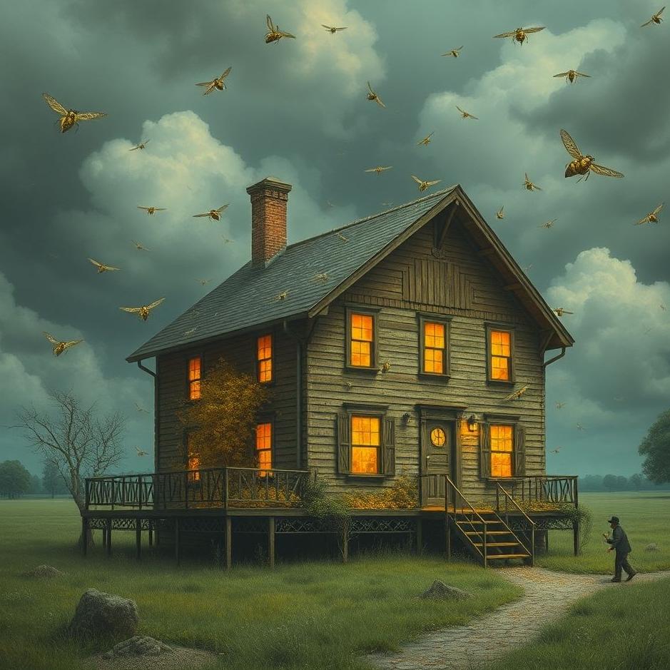 Dream : A house full of locusts in a dream