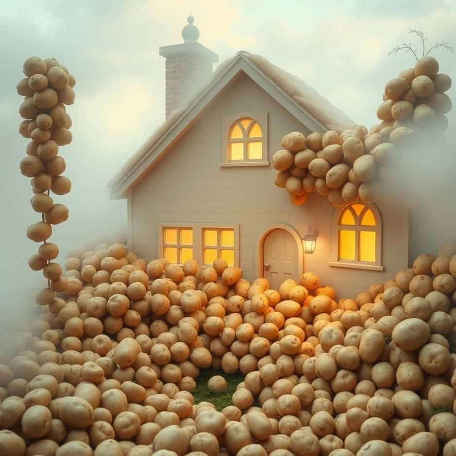 Dream : A house full of potatoes in a dream