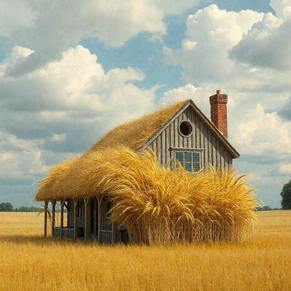Dream : A house full of wheat in a dream