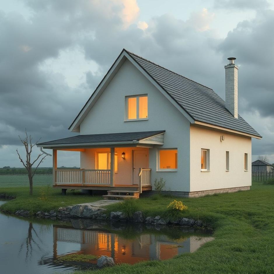 Dream : A house getting water in a dream