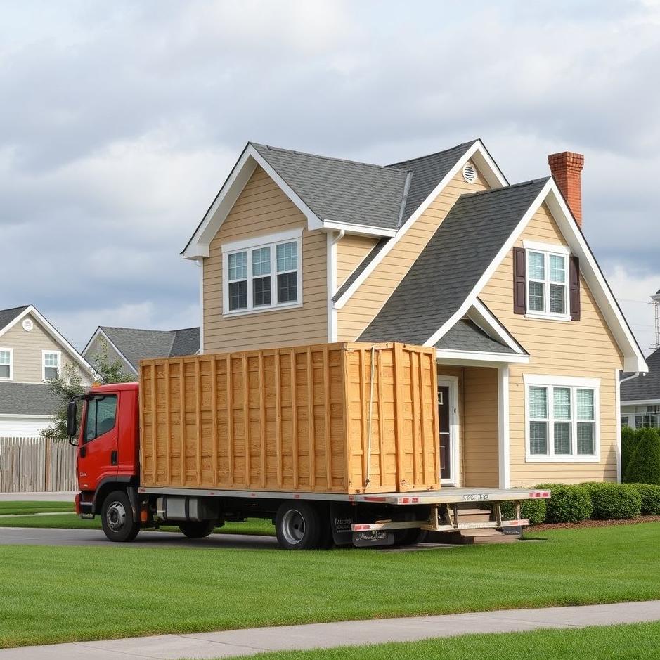 Dream : A house moving 