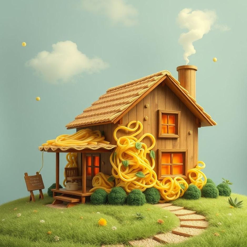 Dream : A house of pasta in a dream