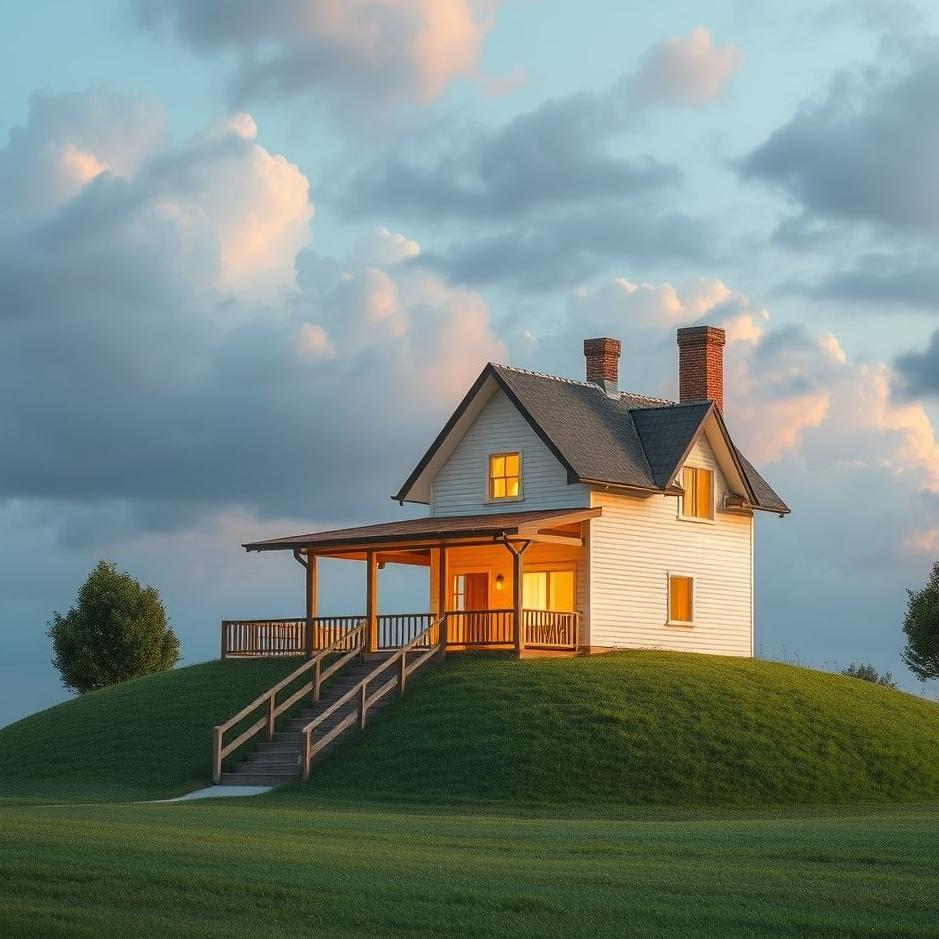 Dream : A house over a goal in a dream