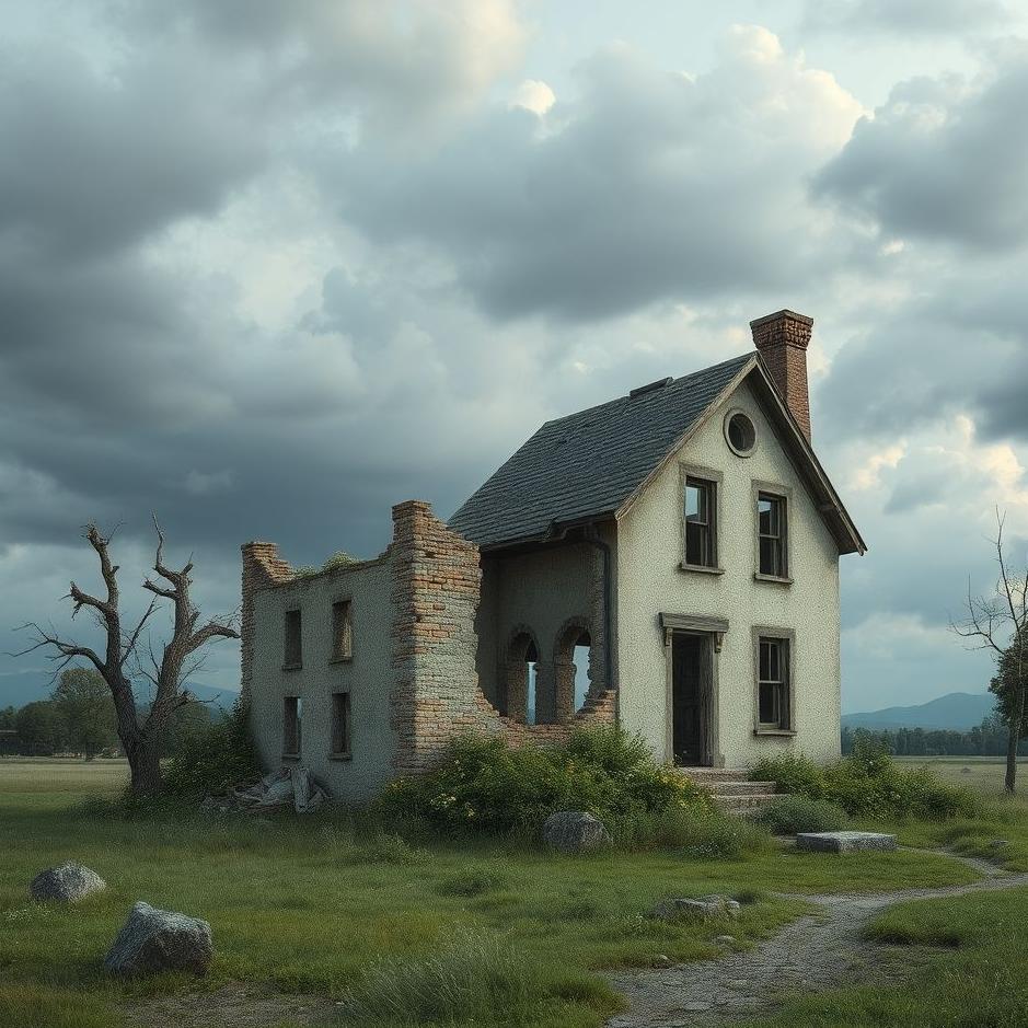 Dream : A house ruin in a dream