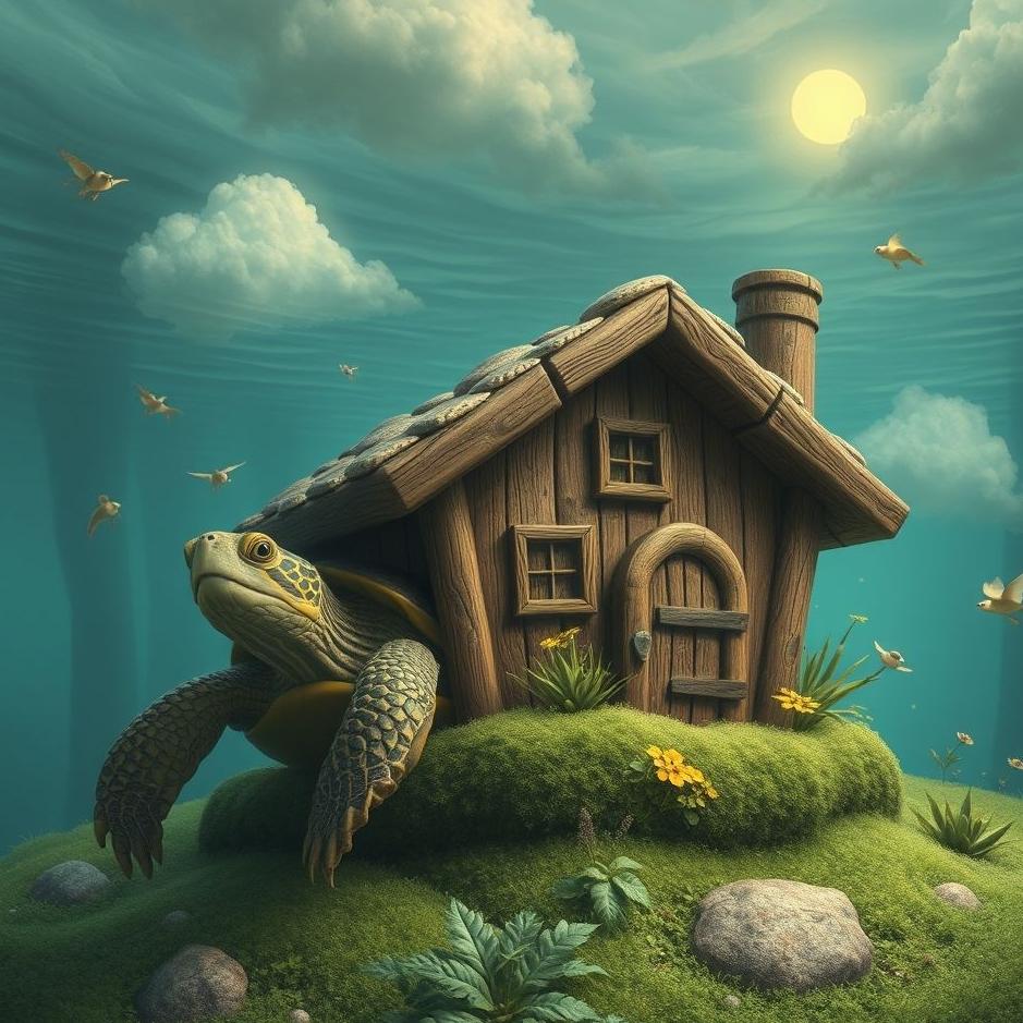 Dream : A house turtle in a dream