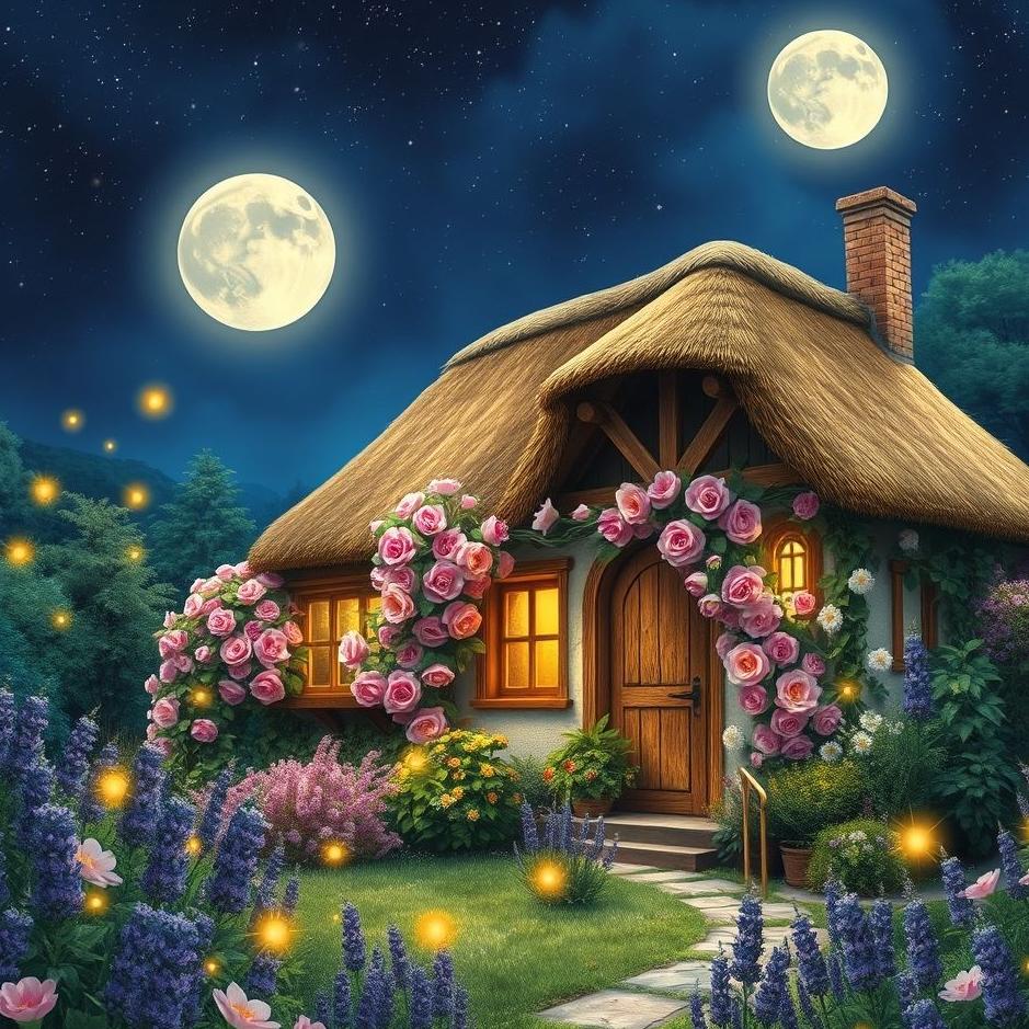 Dream : A house with a beautiful garden in a dream