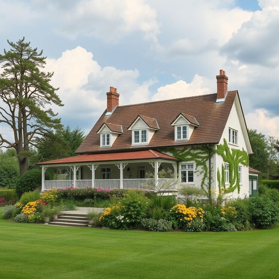 Dream : A house with a large garden in a dream