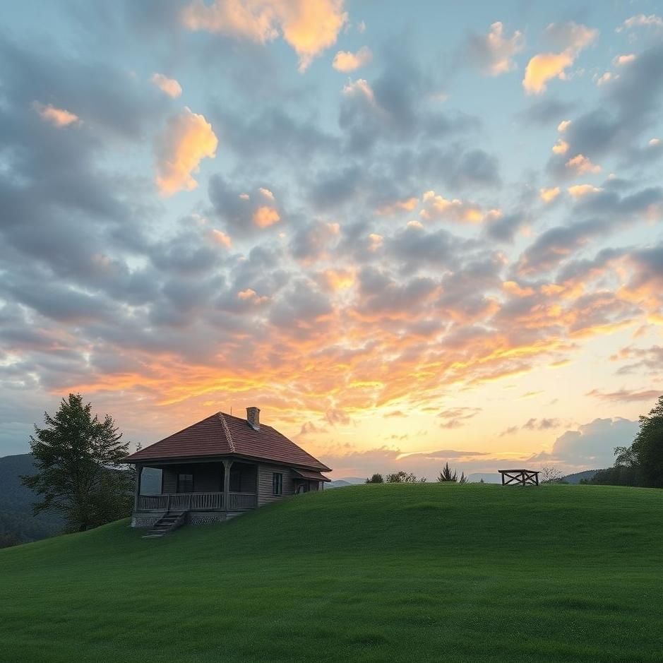 Dream : A house with a view of a goal in a dream