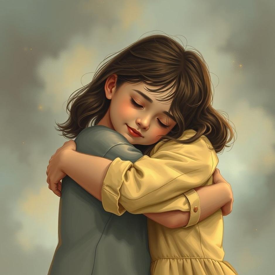 Dream : A hug with a young girl in a dream
