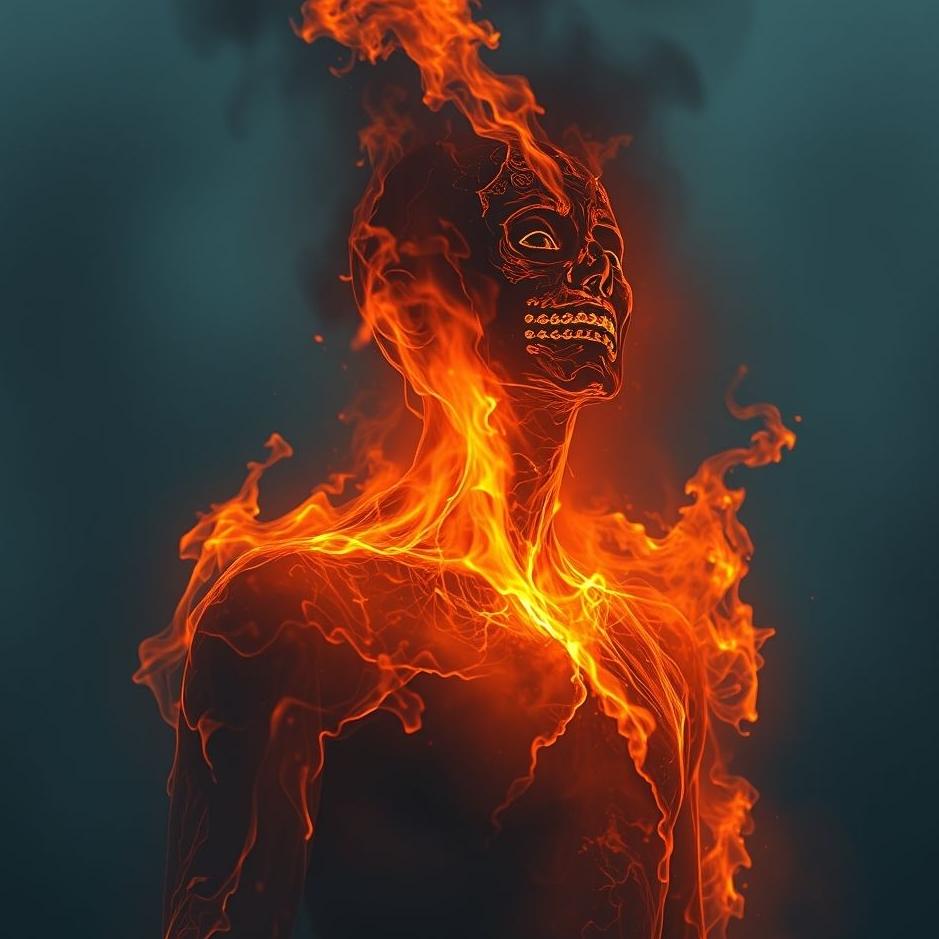 Dream : A human being burned in a dream