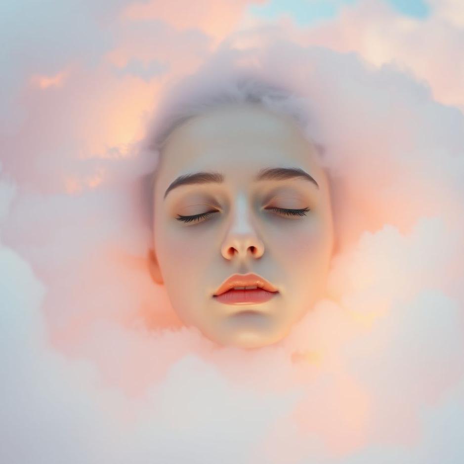 Dream : A human face in the sky in a dream