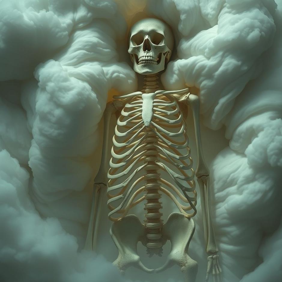 Dream : A human skeleton in a dream