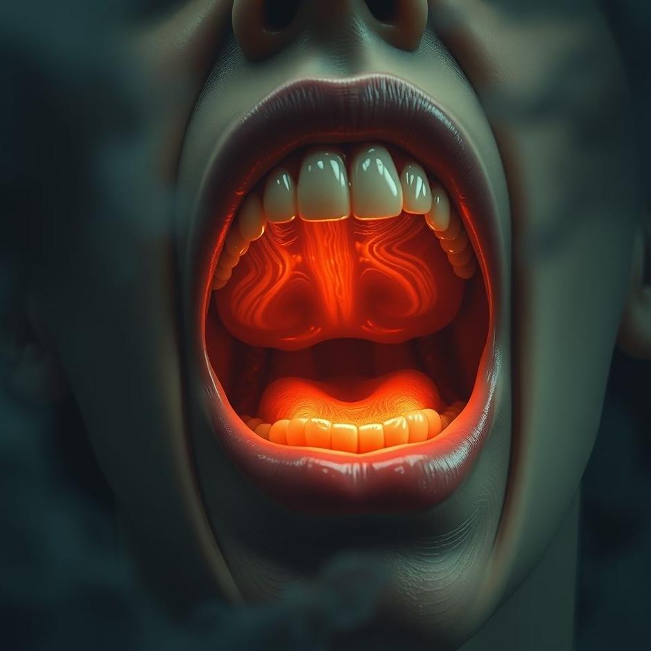 Dream : A human throat in a dream