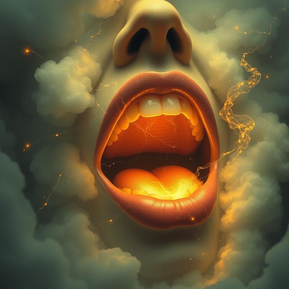 Dream : A human tongue in a dream