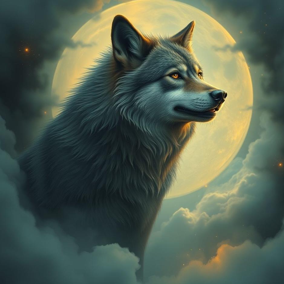 Dream : A human wolf in a dream