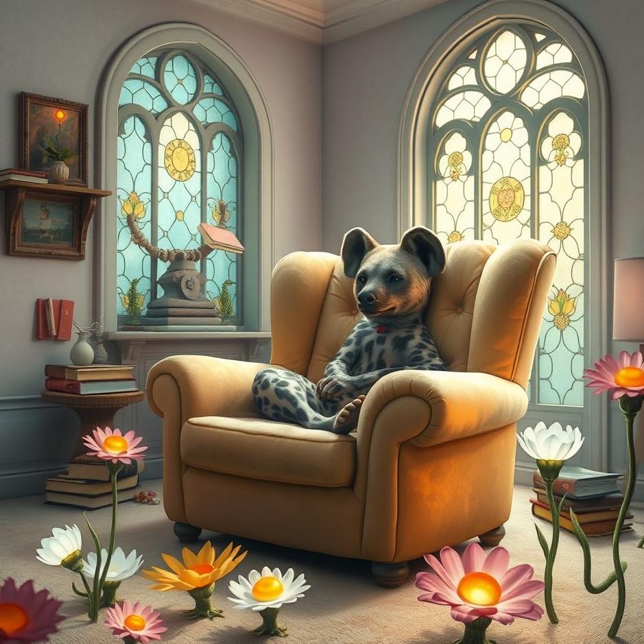 Dream : A hyena at home in a dream