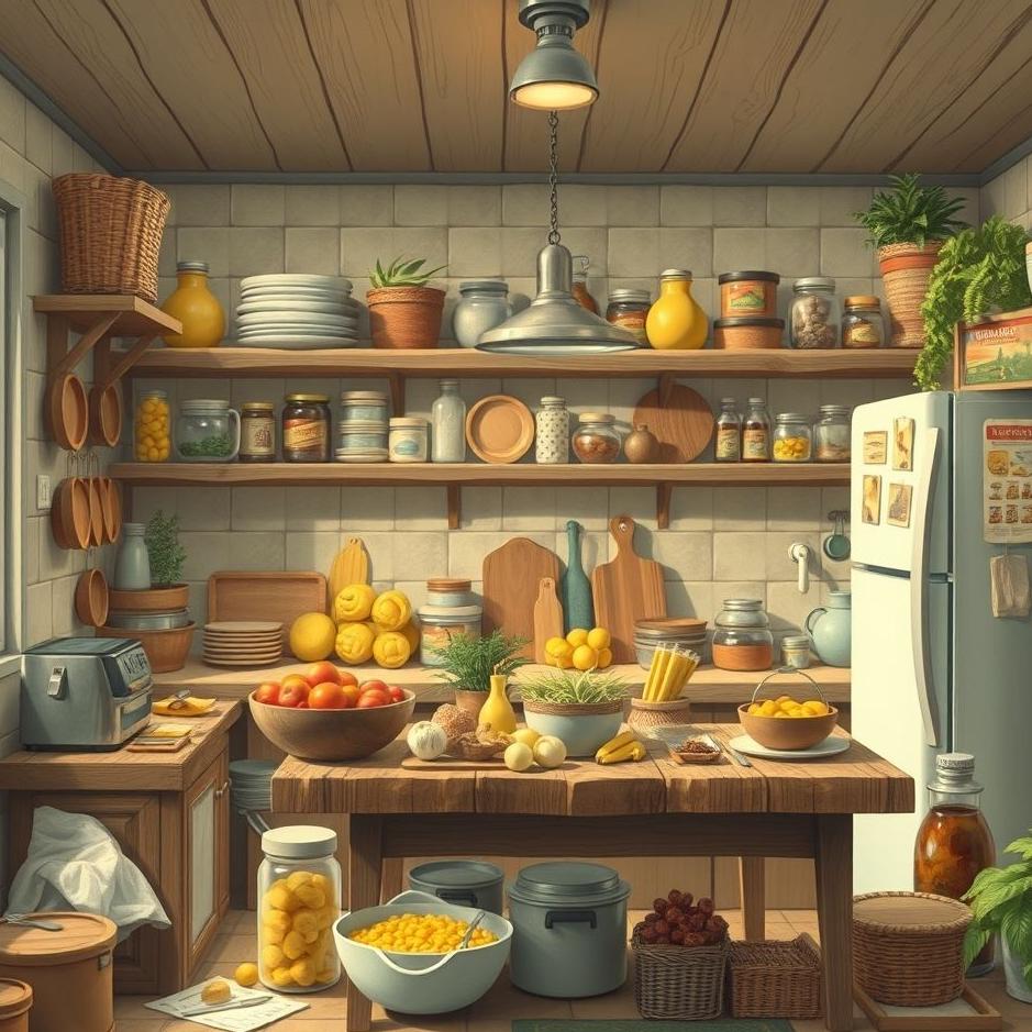 Dream : A kitchen full of provisions in a dream