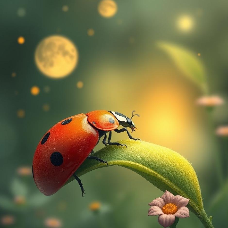 Dream : A ladybug at home in a dream