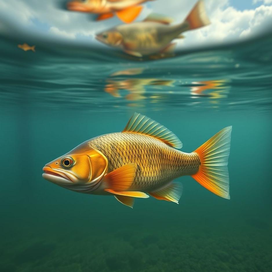 Dream : A lake fish in a dream